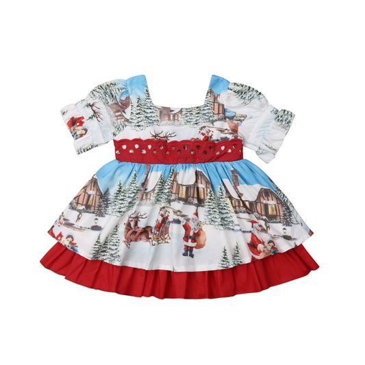 Retro Christmas Princess Dress