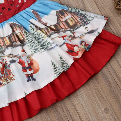 Retro Christmas Princess Dress