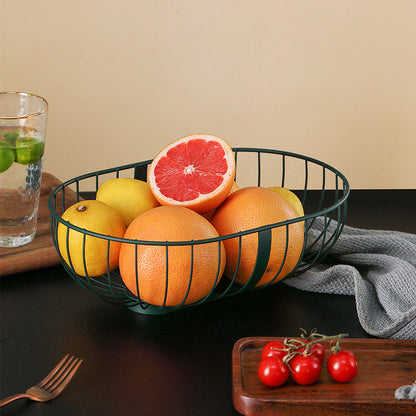 Metal Hollowed Out Fruit Vegetable Snack Basket