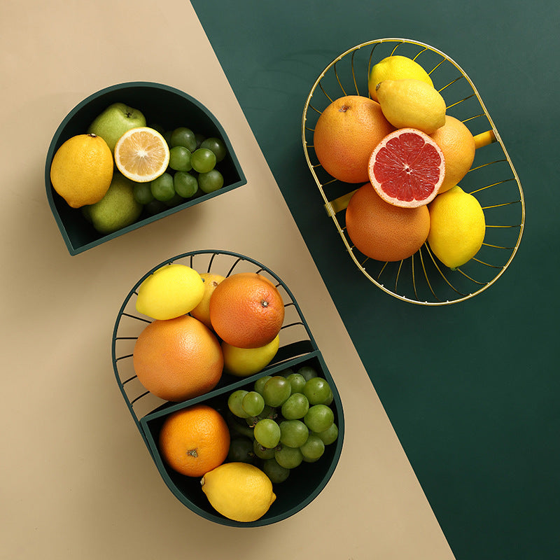 Metal Hollowed Out Fruit Vegetable Snack Basket