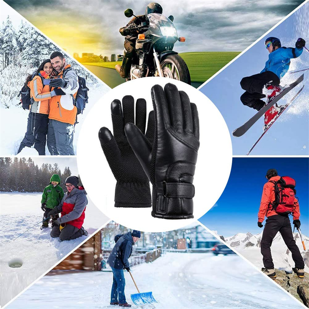 Electric USB Heated Gloves Winter Warming Thermal Ski Snow Hand Warm