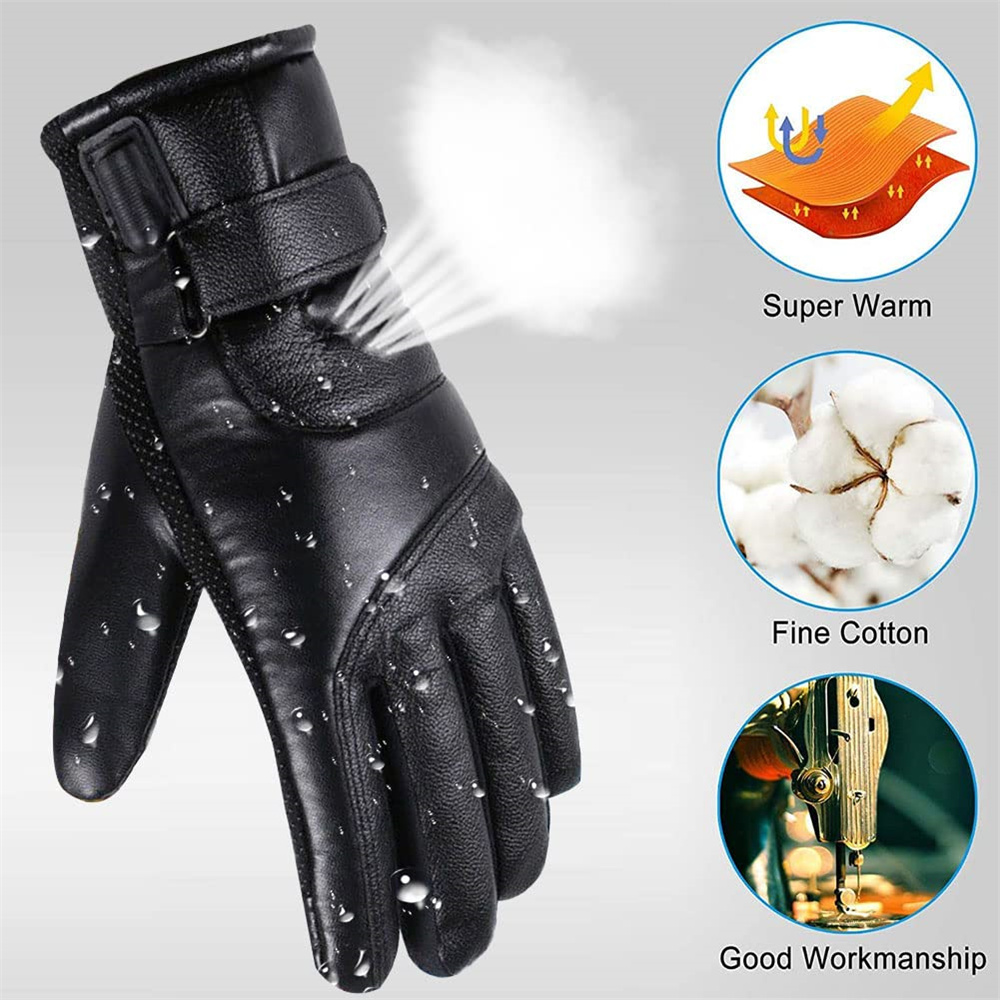 Electric USB Heated Gloves Winter Warming Thermal Ski Snow Hand Warm