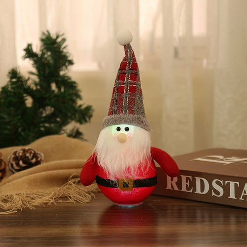 LED Santa Claus Snowman Ornaments