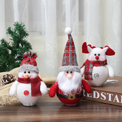 LED Santa Claus Snowman Ornaments