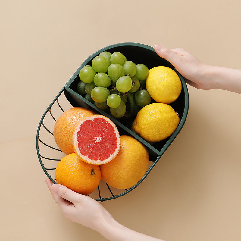 Metal Hollowed Out Fruit Vegetable Snack Basket