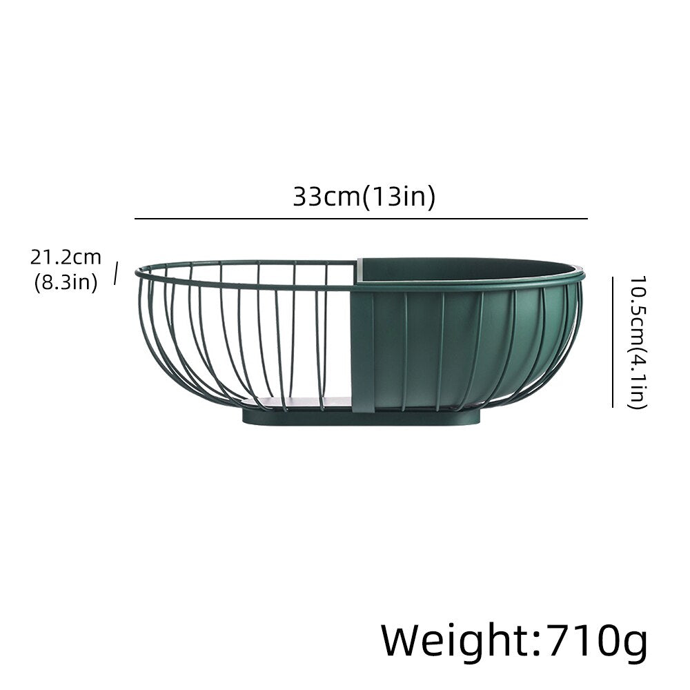 Metal Hollowed Out Fruit Vegetable Snack Basket