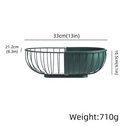 Metal Hollowed Out Fruit Vegetable Snack Basket