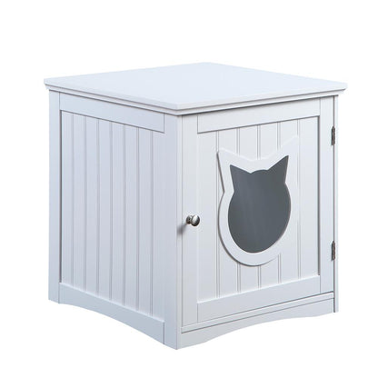 Cat House Side Table, Nightstand Pet House, Litter Box