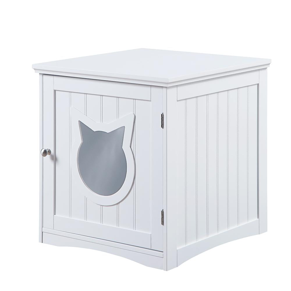 Cat House Side Table, Nightstand Pet House, Litter Box