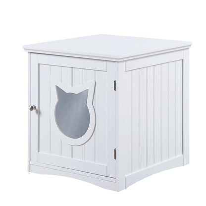 Cat House Side Table, Nightstand Pet House, Litter Box