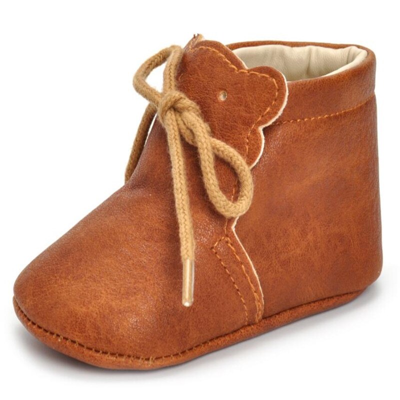 Leather Newborn Baby Booties