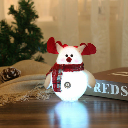 LED Santa Claus Snowman Ornaments