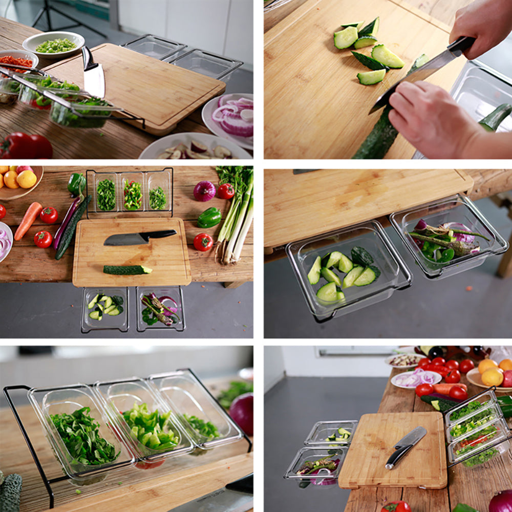 Bamboo Cutting Board Set Eco-friendly