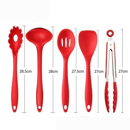 10 PCS Set Non-Stick Silicone Utensils Premium Heat Resistant