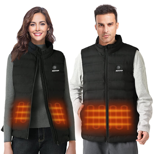 Men's/Women's Heated Vest with Battery Pack, Washable Fleece Heated